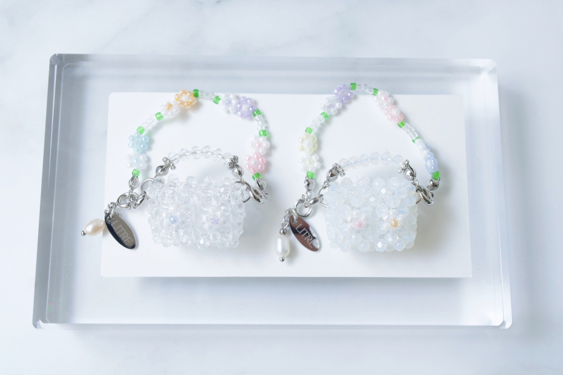 Flower mini bag — お花のショルダーを合わせたぬい用ミニバッグ